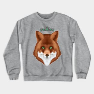 crowned fox Crewneck Sweatshirt